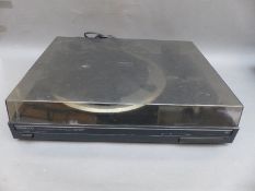 Two Kenwood two speed record decks, one KD-2070 Trio, the other KD491F,