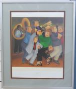 Beryl Cook (1926 -2008) framed signed print 'Jiving to Jazz',