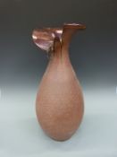 A large studio pottery vase approximately 63cm high