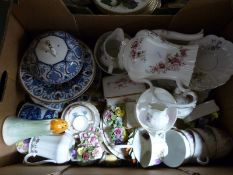 A large collection of ceramics to include hunt themed collectors' plates,