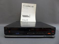Sony Video 8 video cassette recorder EV-A300UB with original operating instructions
