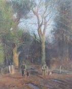 Andrew Quelch framed pastel 