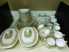 A Royal Doulton Sonnet pattern tea and dinner service of approximately six place settings to