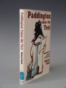 Michael Bond Paddington Takes the Test, signed & inscribed copy, illustrated by Peggy Fortnum,