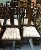 Four Queen Anne style chairs