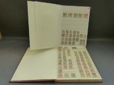 Two stockbooks containing a mint and used collection of world stamps including Belgium,