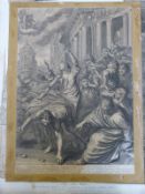 A collection of late 18th/19thC and other engravings including Hogarth,