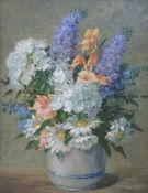William Jordan (1884 - ) oil on canvas 'The Posy no 3', signed lower right,