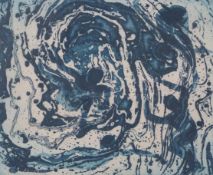 Kathleen Crozier coloured signed engraving 