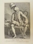 Four Hogarth portrait engravings comprising John Wilkes, Dr Benjamin Hoadly,