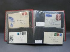 A cover album of mainly GB stamps including George VI and early QE II covers