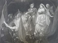 Nine late 18thC/early 19thC Boydell Shakespeare engravings King Henry VI