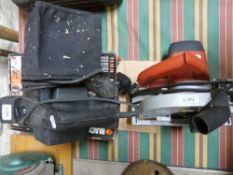 A Black & Decker jigsaw, Black & Decker planer and a Perles circular saw.
