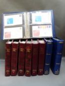 An extensive collection of GB first day covers in nine albums