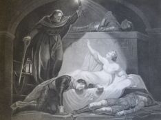 Five late 18thC/early 19thC Boydell Shakespeare engravings,