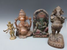 A 19thC Chinese model of Ganesh,