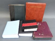 Six albums of mainly Edwardian birthday postcards,
