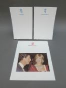 Three blank sheets of Royal headed/crested paper,