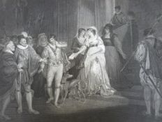 Three late 18thC/early 19thC Boydell Shakespeare engravings,