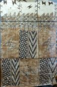 An Aboriginal wall hanging circa 1960/70's,