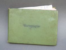 An autograph book containing autographs and some photos of various 'Stars of the 50s and 60s' pop