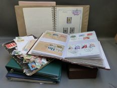 Albums and stockbooks of GB first day covers, postmarks,