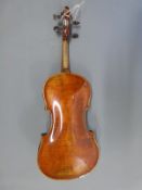 A 19thC violin with boxwood purfling, labelled Joannes Franciscus Pressenda q Raphael,