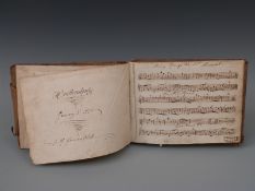 George III music book titled 'H Cruttenden,