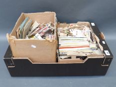 A large collection of cigarette and collector's cards including albums,
