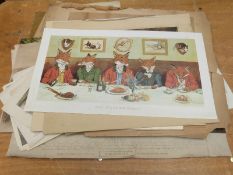 A collection of engravings and other pictures, mainly sporting / hunting,