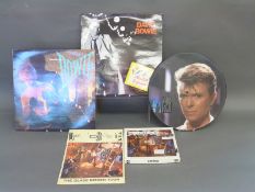 David Bowie 'Day In Day Out' single box set in red vinyl, Glass Spider tour programme,