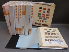 Nine albums of GB and all-world stamps