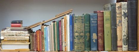 Childrens and Illustrated including Shaped Victorian booklet, a Lilliput Dictionary,