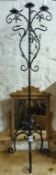 A wrought iron decorative torchere (H150cm)