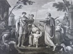 Five late 18thC/early 19thC Boydell Shakespeare engravings, Antony and Cleopatra, Titus Andronicus,