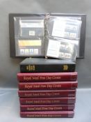Seven albums of GB first day covers (approximately 440) and an album of GB presentation packs,