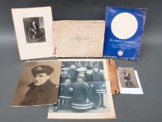 A portrait book of kings and queens together with other ephemera