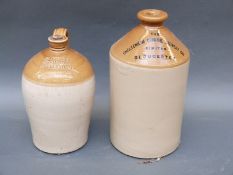 Two Cheltenham interest flagons,