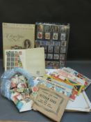A collection of stamps in an album, stockbooks and loose, together with an album of 1990's mint,