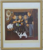 Beryl Cook (1926 -2008) framed signed print 'In the Snug',