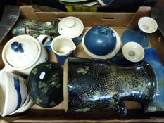 A large quantity of studio pottery to include Shanagarry and Forrester