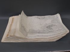 Approximately 50 various shipping charts including UK, Ireland,