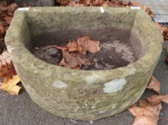 A small natural stone trough (W50 x D40cm)