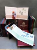 Six Royal Mail special stamp yearbooks together with six New Zealand and Australian yearbooks,