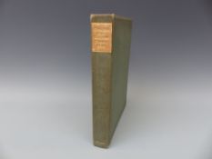 [Angling] Chronicles of the Houghton Fishing Club 1822-1908 Edited by Sir Herbert Maxwell. E.