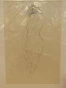 Two prints after Gustav Klimt,
