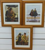 Three Jack Vettriano prints,