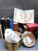 Great Britain and Guernsey first day cover albums together with all world stock books,