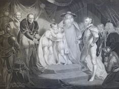 Seven late 18thC/early 19thC Boydell Shakespeare engravings,