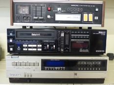 Two Sanyo video cassette recorders Beta hi-fi stereo sound wide 80db Dynamic Range VTC-M40 and